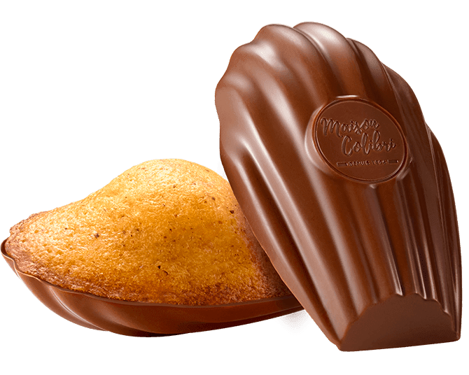 Madeleine Noisette Coque Chocolat au Lait